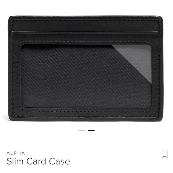 TUMI CARD HOLDER - ALPHA SLIM CARD CASE BLACK - Picture 6 of 6